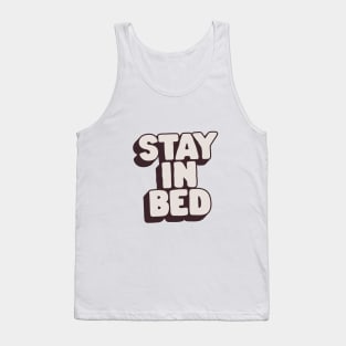 Stay in Bed by The Motivated Type in Pink Black and White Tank Top